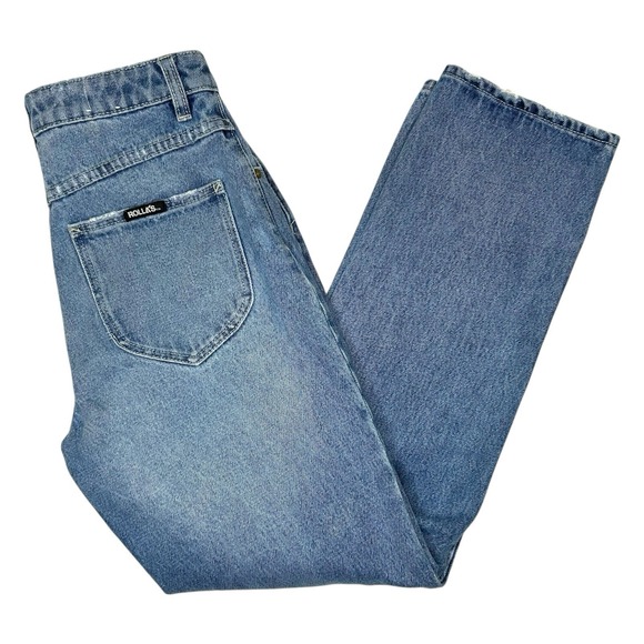 ROLLA'S Denim - ROLLA'S Cropped Straight Jeans Womens Sz 26 AU 8‎ Distressed Ripped High Rise